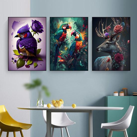 Полный дрель Алмазный художественный набор милый животный узор Улучшение координации восприятия Вышивка Алмазная мозаика Художественный домашний декор подарок