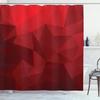 Mosaic Shower Curtain,Modern Mosaic Geometric Seamless Tiles Design Patchwork Artwork Polyester Fabric Waterproof Shower Curtain