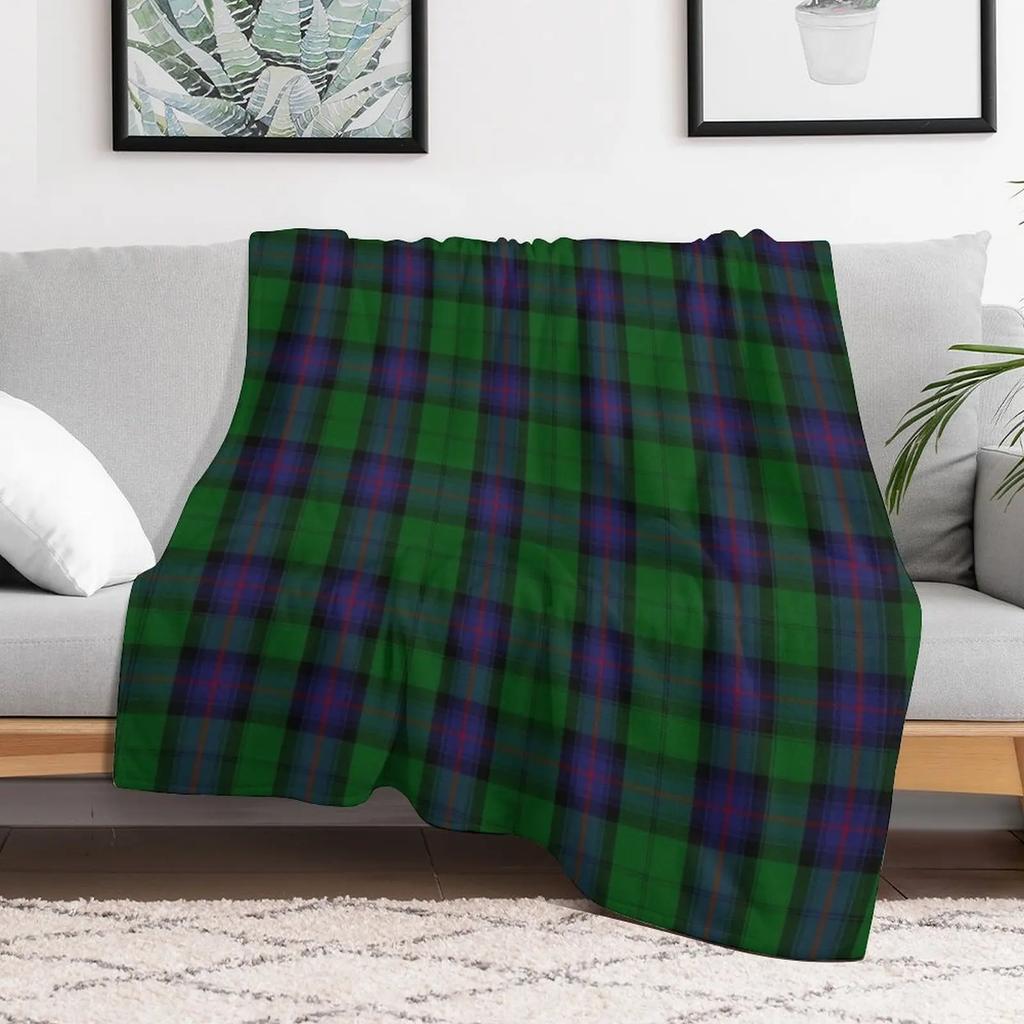Armstrong Clan Tartan High Res Throw Blanket Soft Sherpa Fleece Warm Blanket for Winter