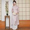 Весенний Дзен Ципао Ретро Женский Ханфу Чайный Костюм Набор из Двух Предметов