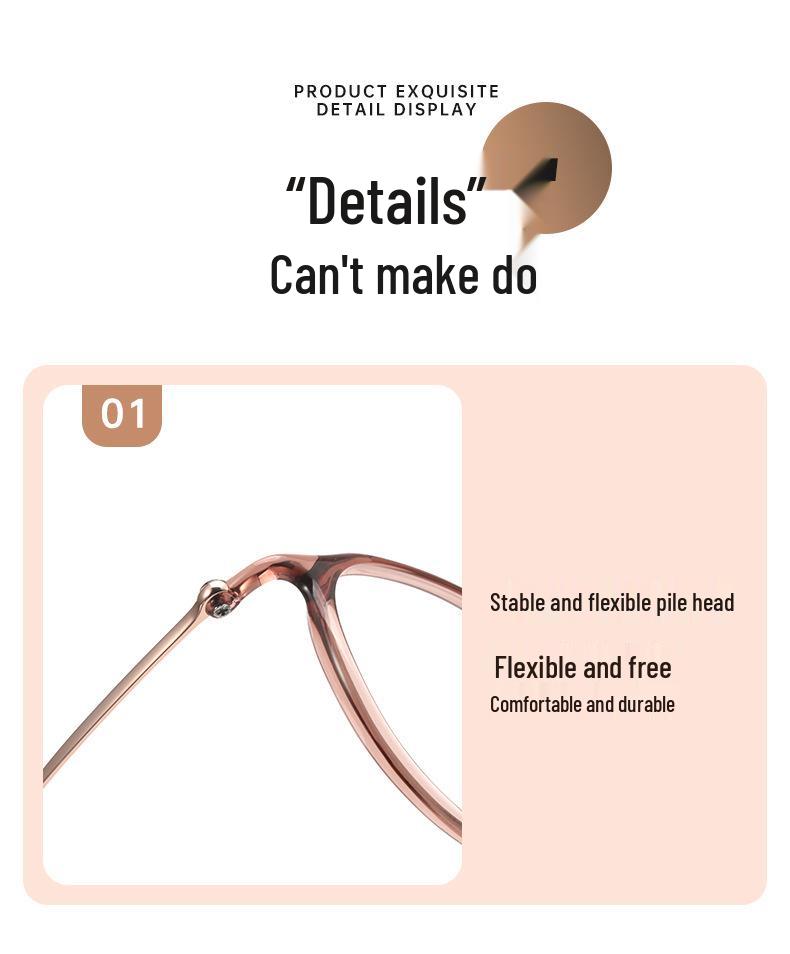 Женские сверхлегкие оправы для очков из чистого титана в корейском стиле для маленького лица, модель 9104 - очень широкие очки для миопии