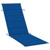 Folding Sun Lounger with Cushion Solid Acacia Wood