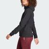 adidas Многослойная куртка Soft Shell с твердым логотипом, спортивная куртка Soft Shell для активного отдыха, женская куртка черного цвета HZ4427
