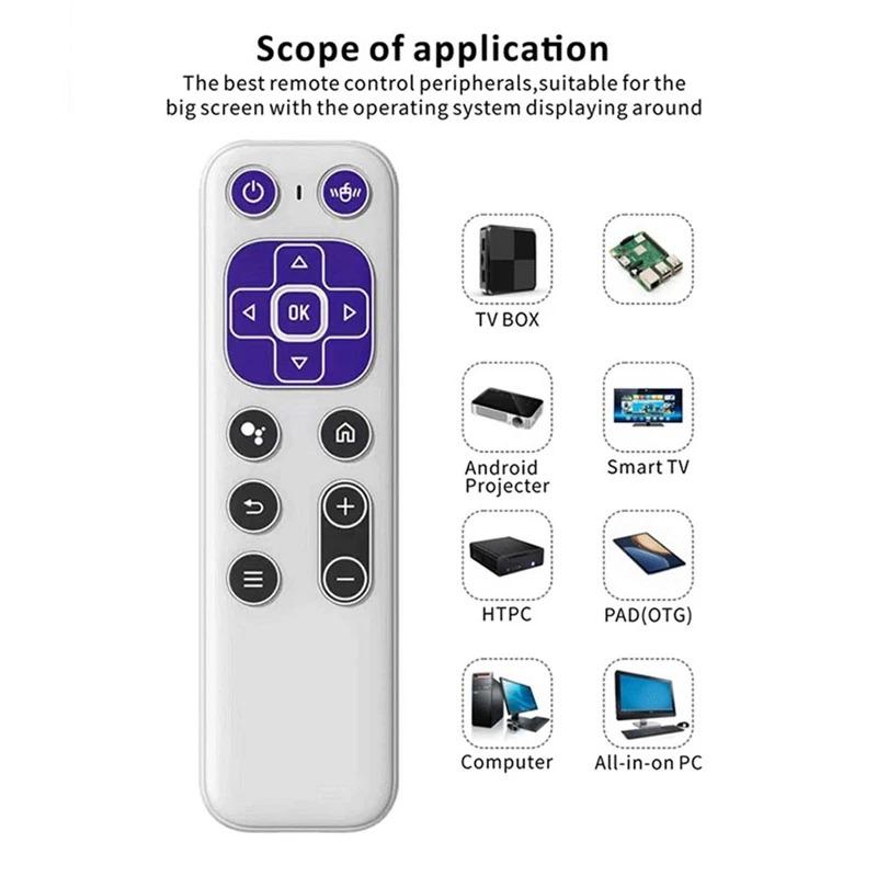 T6 Bluetooth Пульт Дистанционного Управления Беспроводная Голосовая Аэромышь Гироскоп Соматосенсорный 2.4G Перезаряжаемый Мини Пульт Дистанционного Управления Для Смарт ТВ Бокса Мини