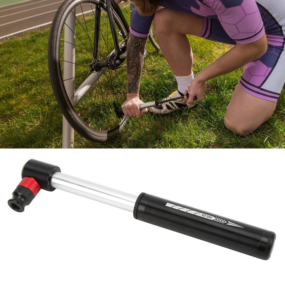 Aluminum Alloy Hand Mini Bicycle Pump 12.8cm Length Bicycle Tire Pump Road Mountain Bike