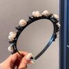 Pearl Braided Tools Hairband Flower Hair Toothed Headband Lazy Girls Hair Braider Hair Hoops  Women