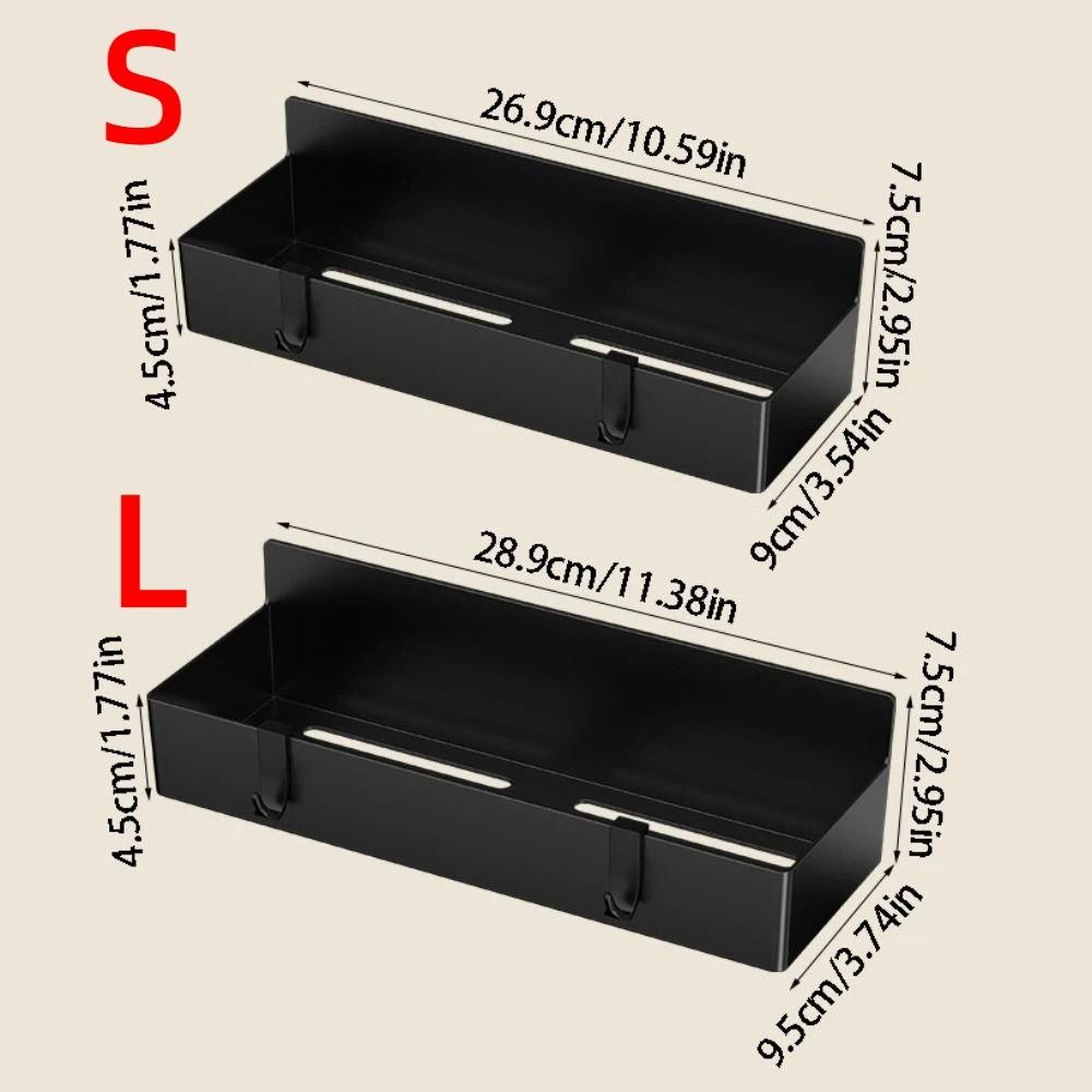 Wall Mounted Magnetic Spice Rack Large Capacity Kitchen Storage Shelves for Washing Machine