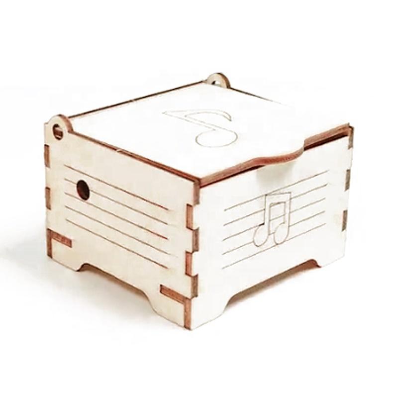 Kid Learning Playing STEM Science Toy Education DIY Mini Wooden Music Box