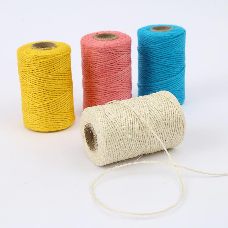 Color Cylindrical Hemp Rope Diy Hand-Woven Tapestry Decorative Wire, Photo Frame Decorative Material Rope Accessories