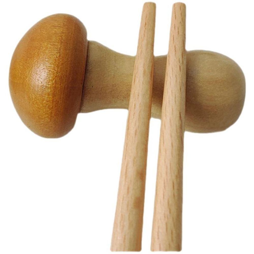 2Pcs Wooden Mushroom Shape Chopstick Holder Kitchen Dining Table Decoration Chopstick Rest Spoon Fork Knife Holder