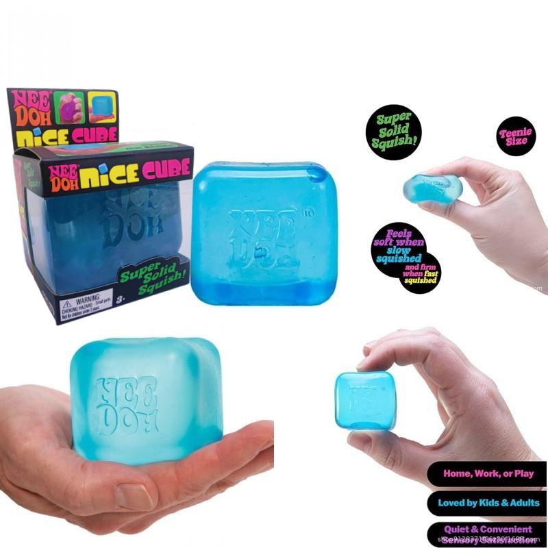 В наличии Needoh Nice Cube Сенсорный Сниматель Стресса Игрушка-Фиджет Для Тревожности и Концентрации Настольный Сенсорный Куб Для Взрослых и Детей Хобби Игрушки