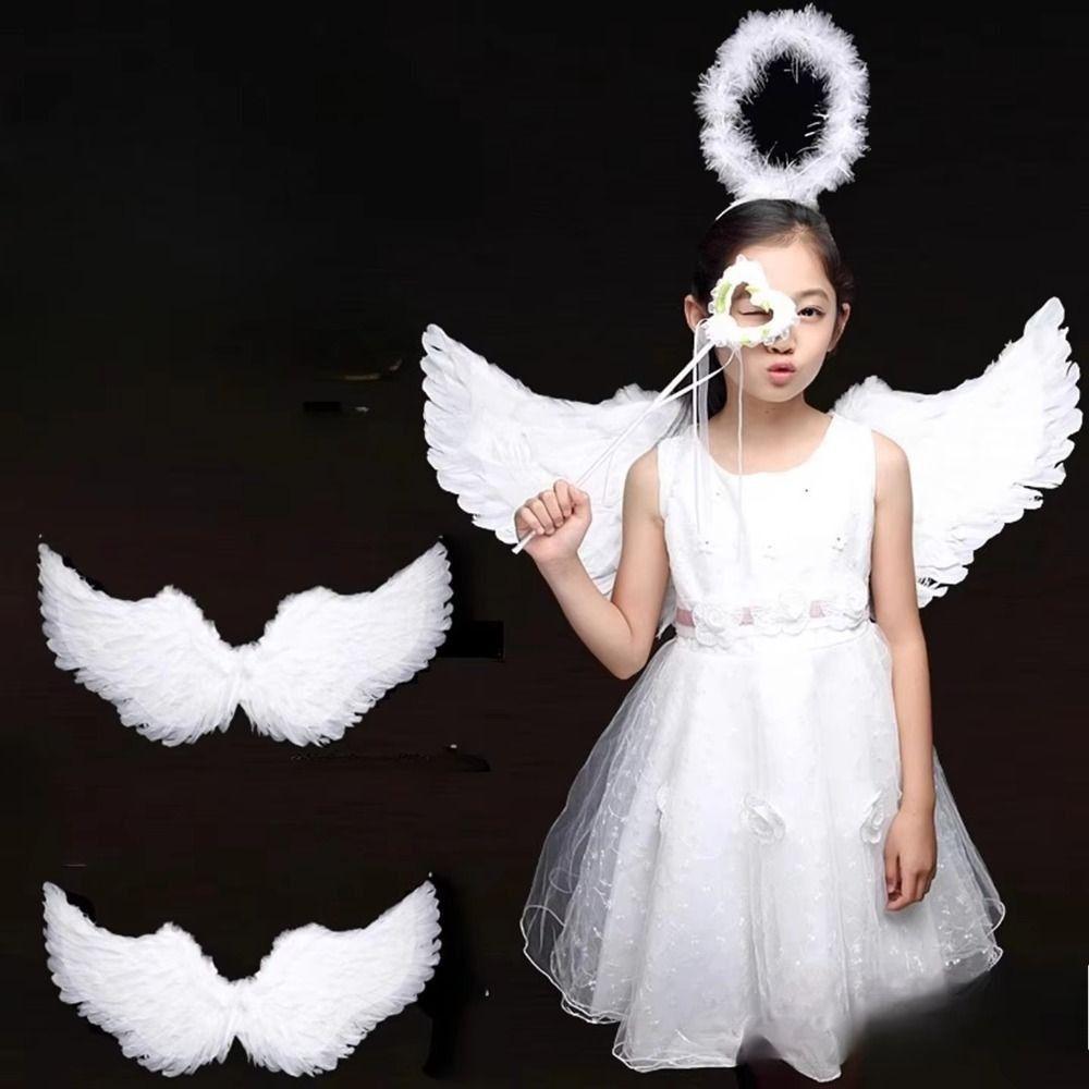 Sweet Demon Feather Wing Photo Props Halloween Cosplay Accessories Feather Wing  Cosplay Dress