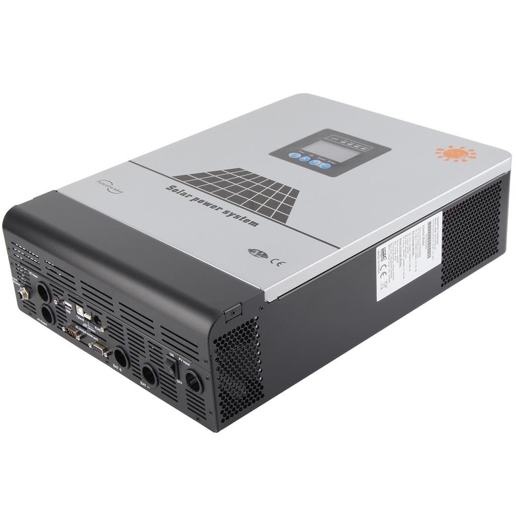 Солнечный инвертор 5 кВт, инвертор чистой синусоиды DC48V MPPT80A в AC220V 50 Гц со встроенным контроллером MPPT