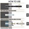 Self Tapping Metal Expansion Tube Nails Serrated Wall Screws New Pipe Drilling Plug  Concrete Wall