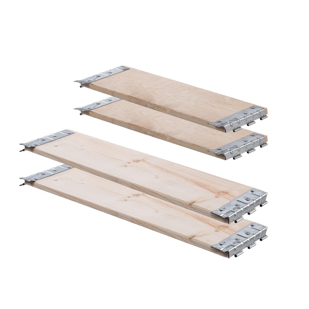 KADAX Wooden Pallet Extension 60x80cm Pallet Container Bed Pack of 3