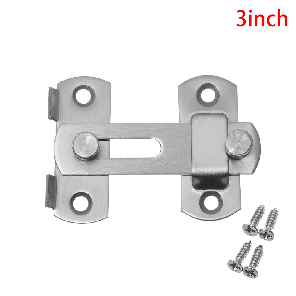 Steel Padlock Clasp Security Silent Gate Buckle Cabinet Catches Hasp Door Bolt Window Catch Lock