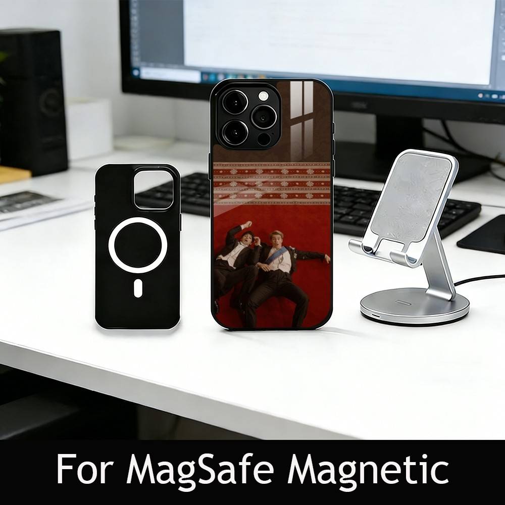R-RW & RB Film Phone Case For iPhone17,16,15,14,13,12,11 Plus,Pro Magnetic For Magsafe Wireless Charging