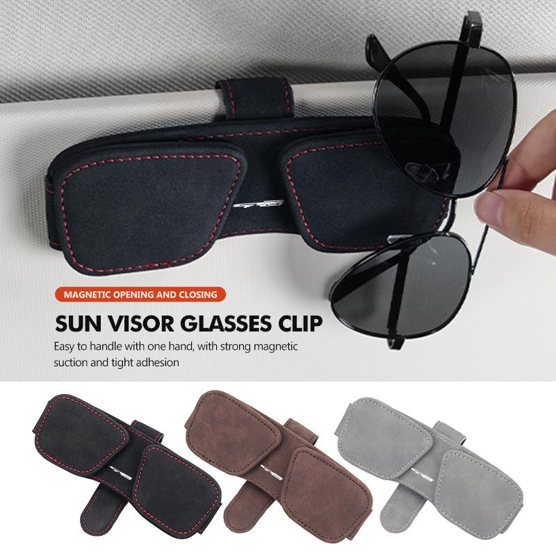 Magnetic Car Glasses Clip Sun Visor Sunglasses Storage Clip For KIA Rio K5 K2 Sportage Ceed Sorento Picanto Stinger Soul aht265