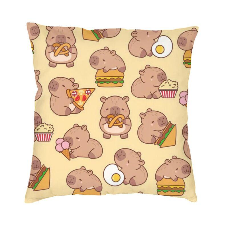 Fashion Capybara Square Throw Pillow Case Decoration 3D Double Side Printing Cushion Cover for Sofa