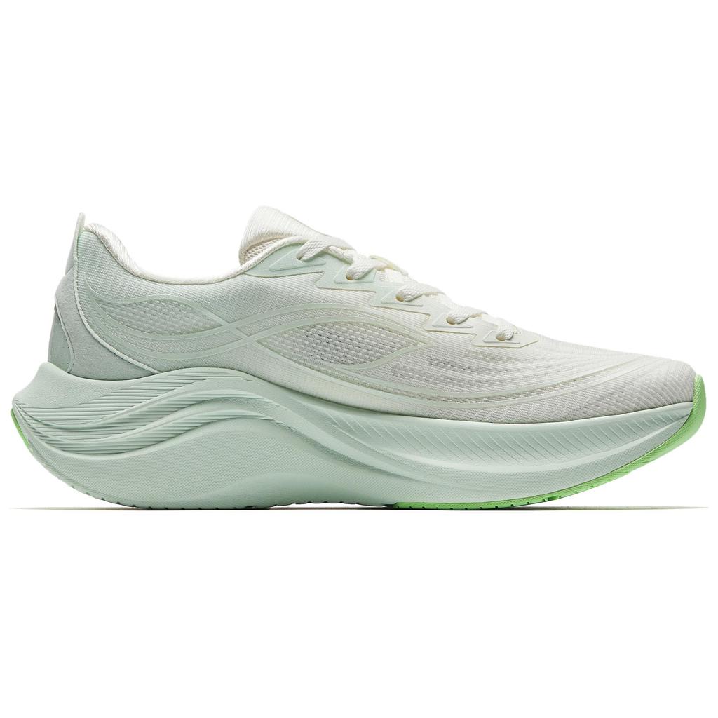 Anta Кроссовки Leaf 6 Fashion Comfortable Rebound Increased Height Lightweight Breathable Low-Top Casual Running Shoes Women sneakers White Green 922515517-5