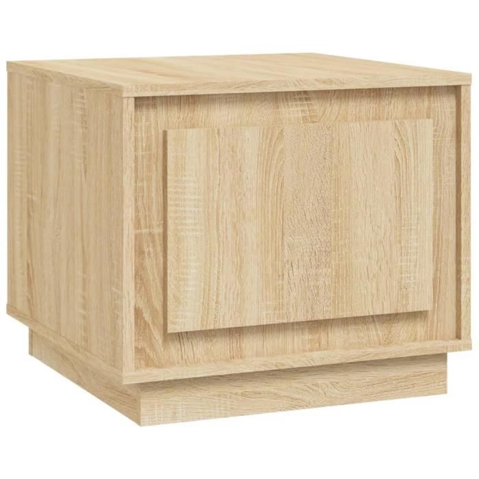 VidaXL Table basse chêne sonoma 51x50x44 cm bois d'ingénierie 819871