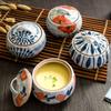 Japanese Ceramic Stew Cup With Lid Soup Cup Water Steamed Egg Bowl Stew Pot Ceramic Cup Household