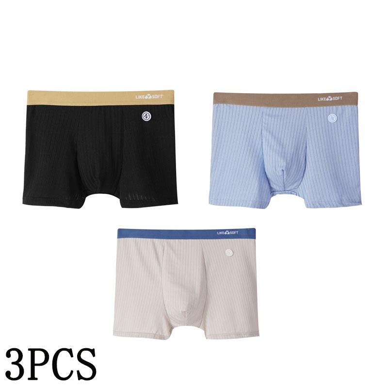 Мужские трусы-боксеры с эластичным поясом и дышащими трусиками