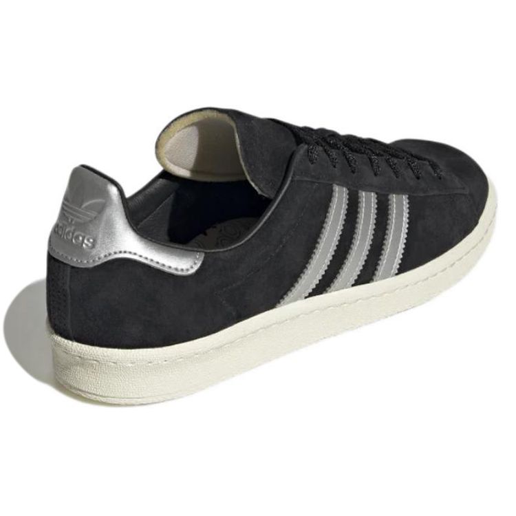 adidas Мужские кроссовки Campus Black Metallic Silver Core-Black Cloud-White Off-White GX7330