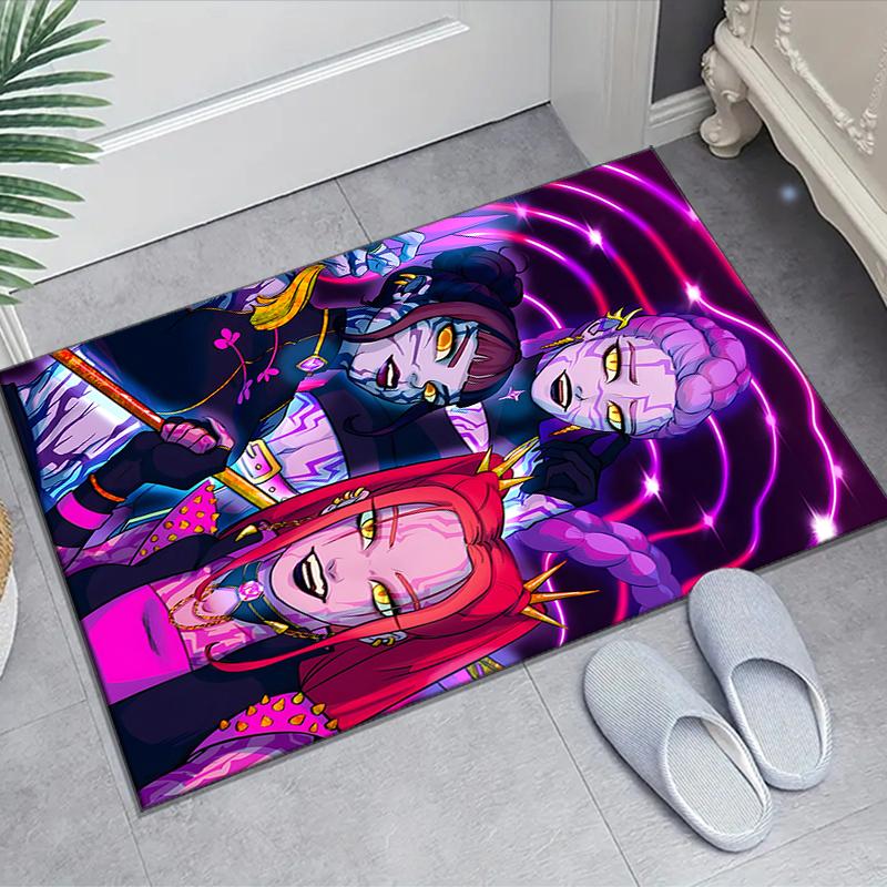 1pc KPop Demon Hunters1 Design Area Rug - Non-Slip, Soft & Cozy Floor Mat for Living Room, Bedroom, Office - Indoor/Outdoor Decorative Carpet
