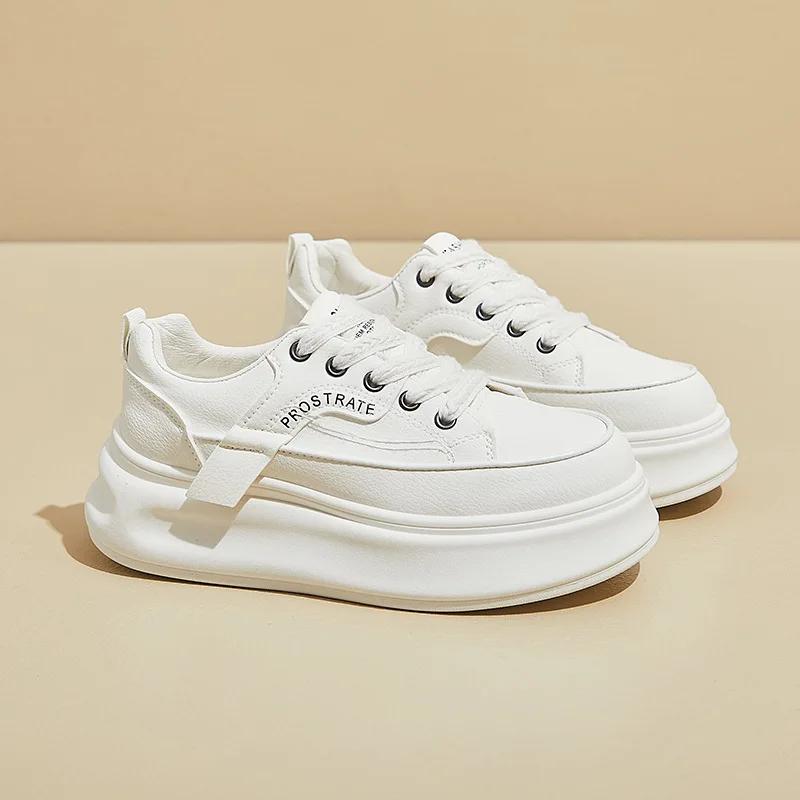 Women's Shoes Low Top Casual Platform Sneaker Lace Up Height Increase Board Shoes Fashion Personality Comfortate Ladies Shoes