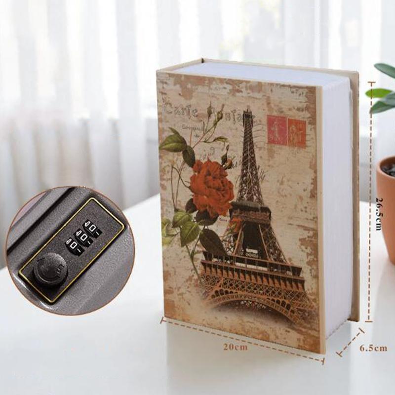 Пароль Безопасный Замок Хранение Наличных Денег Монет Ключ Локер Детский Подарок Безопасность Мини Книга-Сейф для Денег Тайник Секрет