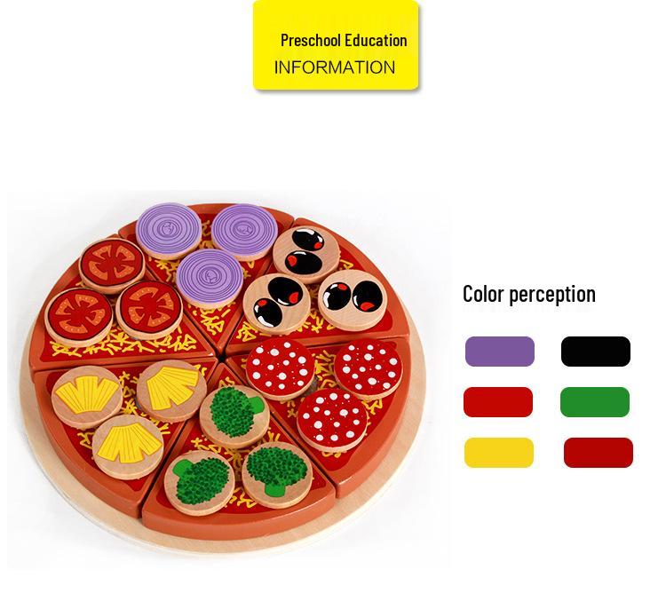 Деревянный игровой кухонный набор: Имитация овощей, грибы шиитаке и игрушка для резки пиццы