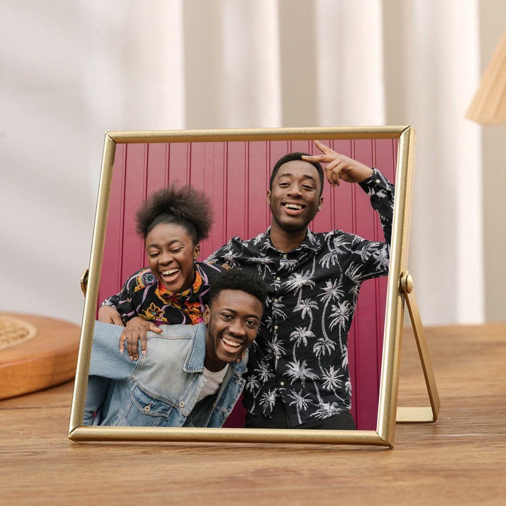 Gold Black Picture Holder Acrylic Screen Picture Frame Nordic Photo Display Plant Specimen