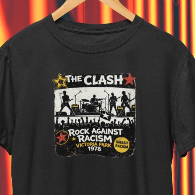 Футболка The Clash Rock Against Racism Punk Rock Retro Vintage / Для фанатов Страммера
