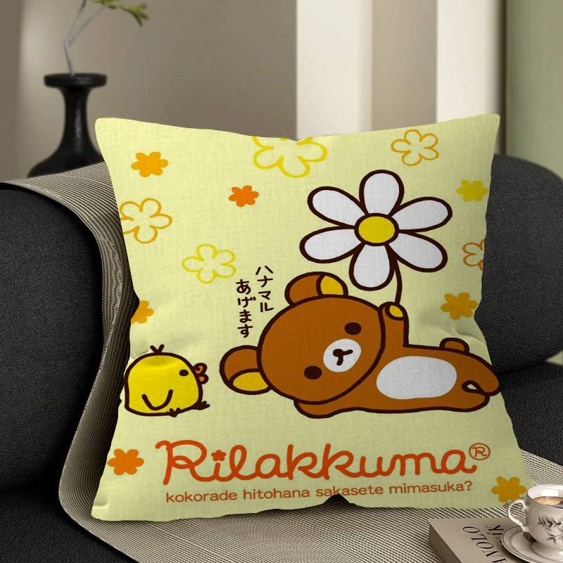 Япония Аниме Милый Мультяшный RRilakkuma Аниме Наволочка Чехол для Подушки Декор Наволочка Печатный Чехол для Подушки для Дивана