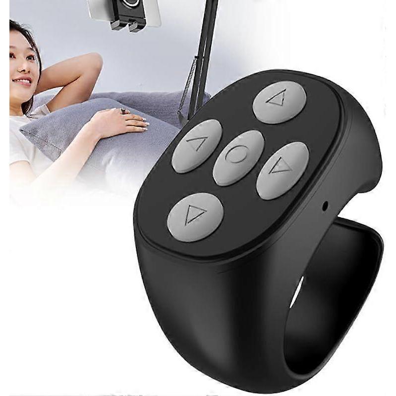 Wireless Bluetooth Ring,Remote Control Fingertip Selfie Video Controller
