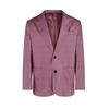 Men's Plaid Lapel Long Sleeved Suit Jacket Casual Suit Top Coat