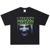 Футболка Marilyn Manson, Мягкая ткань, Повседневная одежда