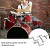5PCS Silver Drum Tuning Key Metal Percussion Hardware Tool Premium Drum Wrench Set  For Drummers