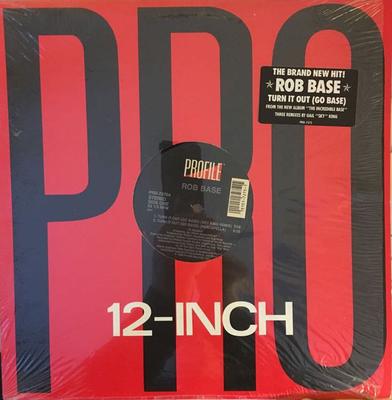 12-дюймовая пластинка ROB BASE - Turn It Out (Иди База) PRO7275 Profile Records 1989 US Рэп и Хип-хоп/R&B Б/У