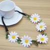 Elegant Women Bohemian Floral White Daisy Flower Headband For Festival Party