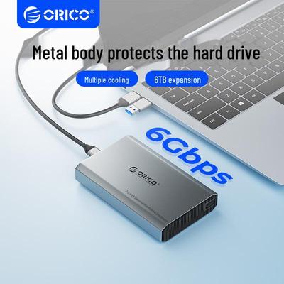 Корпус внешнего жесткого диска ORICO 2,5" USB-C, совместимый с SATA SSD/HDD