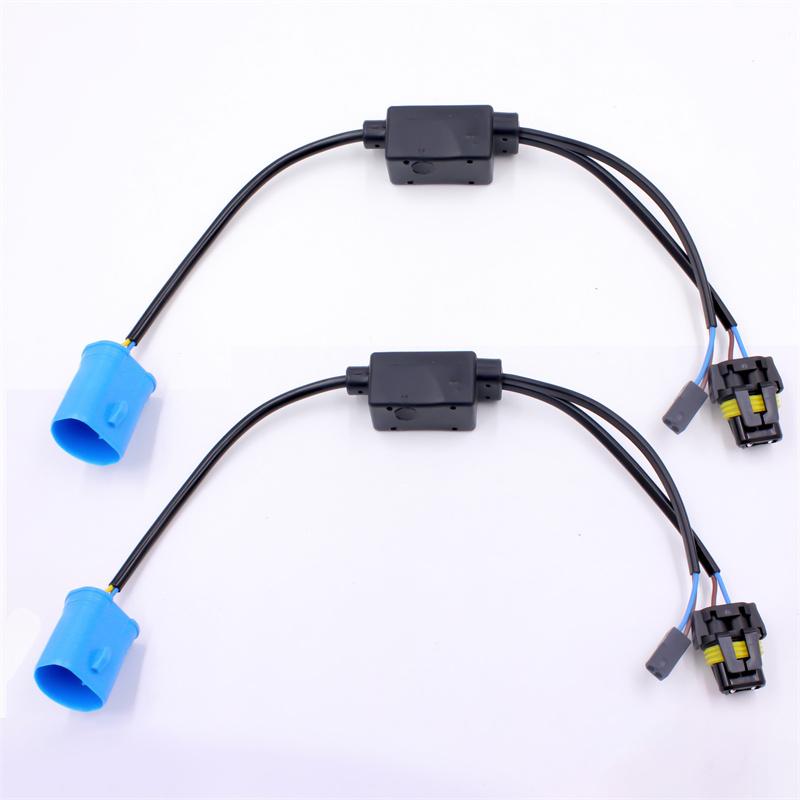 FSYLX 2PCS 9007 HB5 hid relay harness hid xenon kit 9007 H/L 9007 bixenon wiring harness hi lo controller wire cable harness