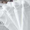 Мужская повседневная футболка с круглым вырезом и коротким рукавом из 100% хлопка 200 г/м² - Летняя, удобная, дышащая, однотонная, черная/белая