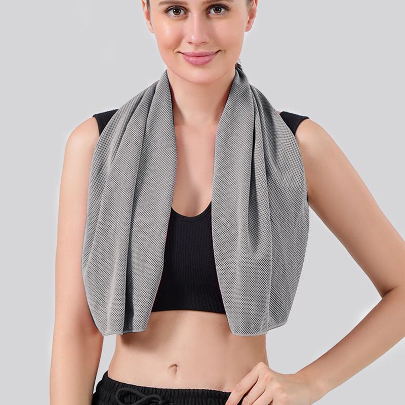 1 шт. Быстросохнущее охлаждающее полотенце, портативное охлаждающее полотенце для спорта на открытом воздухе, фитнеса, бега, многоразовое дышащее полотенце для лица 30*90 см