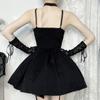 AltGoth Fairycore Гранж Принцесса Платье Женщины Y2k Mall Готический Уличная Элегантный Кружева Лоскутное Бандаж Корсет Платье Праздничная Одежда