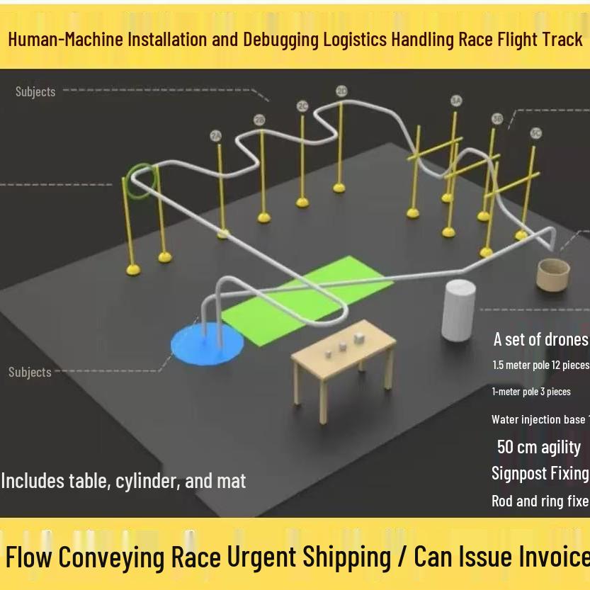 Cross-Country Drone Obstacle Course Training Track