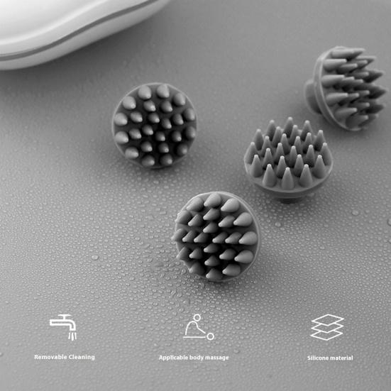 Electric Scalp Head Massager Rechargeable Waterproof Massager for Head Body Promotes Blood Circulation Relieves Pain Muscle Tension Scalp Massager