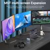 Док-станция USB-C 15 в 1, вертикальный концентратор 4K HD с тремя мониторами, RJ45 1000M, USB 3.0/2.0, PD 3.0, SD/TF, Audio 3.5 для Mac Pro