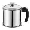 Large Capacity Stainless Steel Oil Pot Filter Oil Storage Grease Keepers With Base Fried Oil Filter Leak-Proof Grease Oil Strainer Container Pot